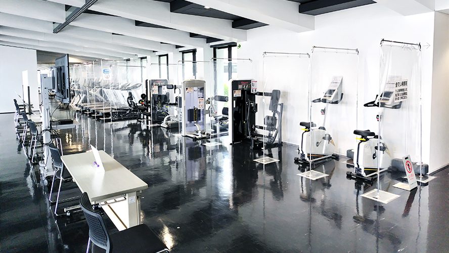 いすゞ健保スクエア内観：マシン・ヨガなどの教室の利用が可能